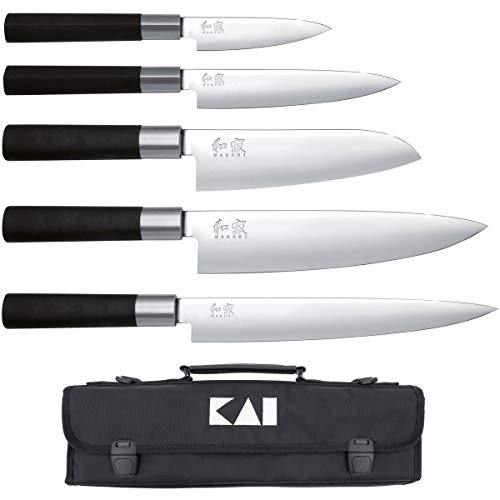 Wasabi Black Messertasche 5-teilig