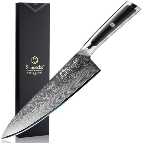 Damast-Kochmesser 20 cm