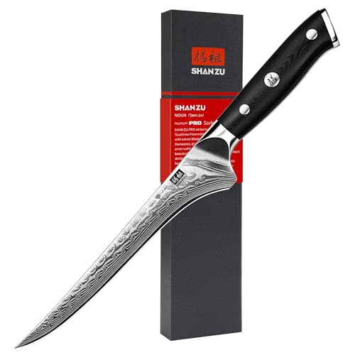 Damast Filetiermesser PRO Series 18 cm