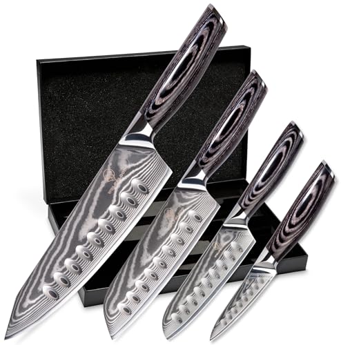 PRO Damastmesser-Set XL 4-teilig