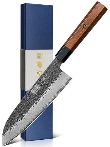 Santoku Messer 18 cm Handgeschmiedet