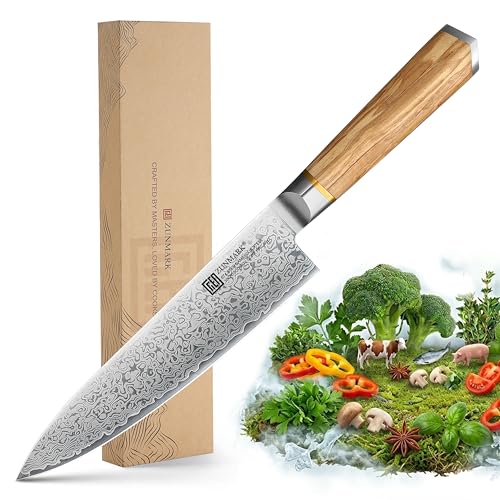 Kochmesser Olivenholz 67 Lagen